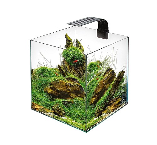 Aquarium Cube 30 zwart compleet @